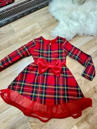 Îmbrăcăminte copii - Rochie pentru fetite LongS RED - Rosu