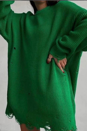 Bluze si tricouri - Rochie-pulover Ducatty - Verde