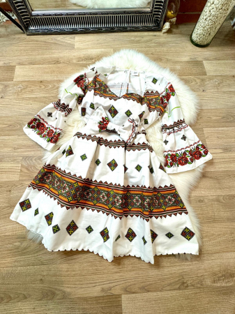 Rochii Tradiționale - Rochie Romaneasca - Alb