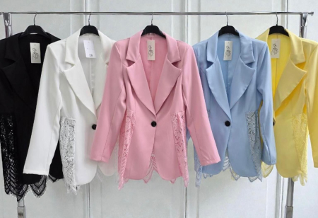 Sacou elegant cu inserții din dantelă – Lace Touch Blazer [1]