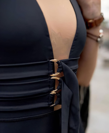 Salopeta mulata cu decolteu si catarame - Metal Hook [3]