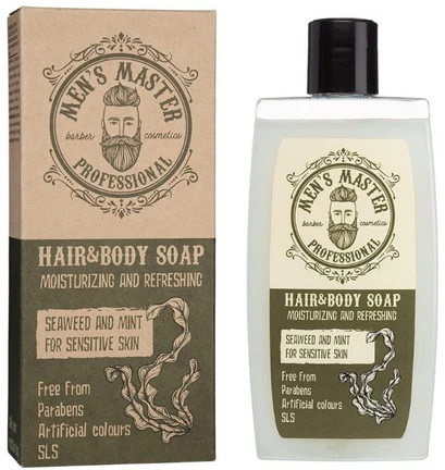 Îngrijire personală și cosmetice - Sampon barbati pentru par si corp cu alge marine si aroma de menta - OYSTER
