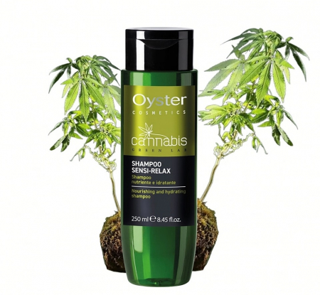 Îngrijire personală și cosmetice - Sampon pentru hidratare si stralucire-  ITALIA  Cannabis Green Lab Shampoo Sensi-Relax 250 ml