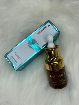 Îngrijire personală și cosmetice - Ser de noapte cu acid hialuronic - NEWWELL
