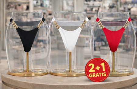 Chiloti - Set 2+1 GRATIS - Lenjerie intima de dama - Chain Beach Luxe