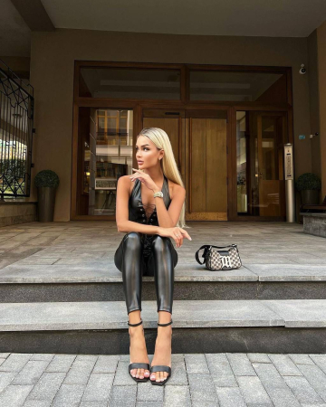 Set Black Liquid Leather - Negru [2]