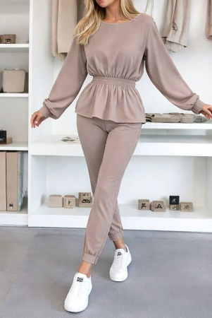 Treninguri si Compleuri - Set casual dama cu talie elastică – Urban Soft Bej