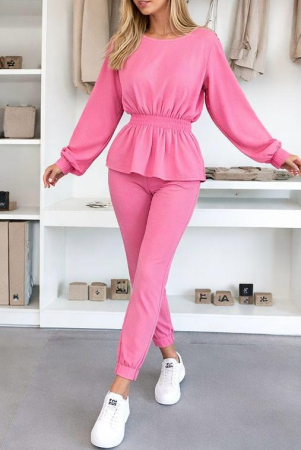 Treninguri si Compleuri - Set casual dama cu talie elastică – Urban Soft Roz