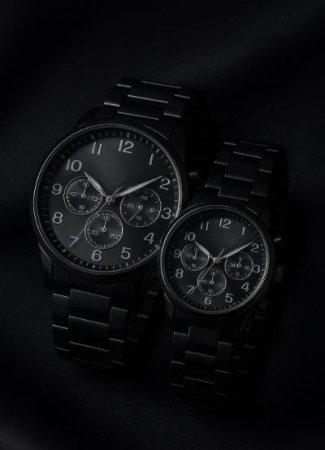 Accesorii si Bijuterii - Set Ceasuri Premium pentru Cuplu – Full Black Edition