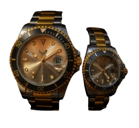 Set Ceasuri Premium pentru Cuplu – Silver & Gold Edition [1]