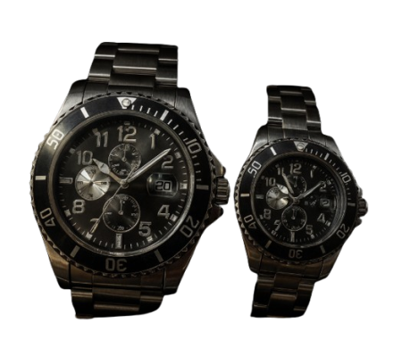 Set Ceasuri Premium pentru Cuplu – Steel Black Edition [1]