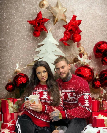 Articole de Crăciun - Set cuplu Christimas - Rosu