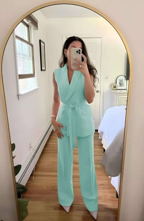 Treninguri și Compleuri - Set Elegant Olive Signature - Verde Menta