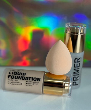 Îngrijire personală și cosmetice - Set Fond de ten + Primer + Buretel