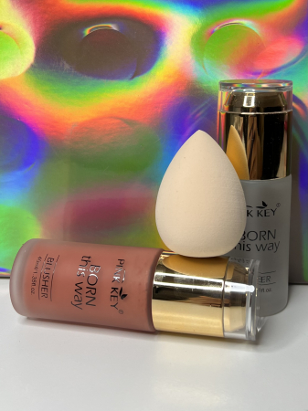 Îngrijire personală și cosmetice - Set Blush + Primer + Buretel Machiaj