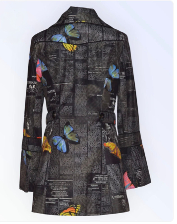 Trench Butterfly Headlines - Negru [1]