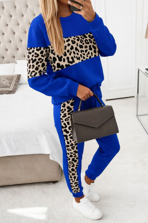 Treninguri si Compleuri - Trening casual cu inserții animal print – Urban Leopard Set