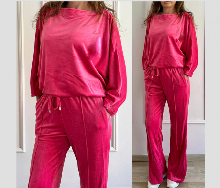 Treninguri si Compleuri - Trening Catifea Butterfly - ROZ