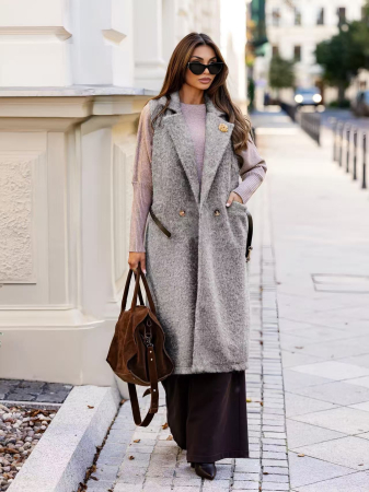 Vesta lunga din lână - Herritage Wool Vest [2]