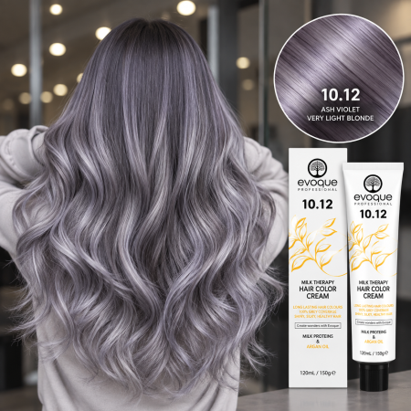 NOUTĂȚI - Vopsea de par profesionala ASH VIOLET LIGHTEST BLONDE - S.U.A. (10.12) - EVOQUE PROFESSIONAL