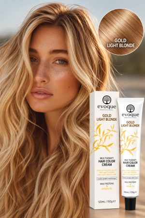 NOUTĂȚI - Vopsea de par profesionala GOLD LIGHT BLONDE - S.U.A. (8.3) - EVOQUE PROFESSIONAL