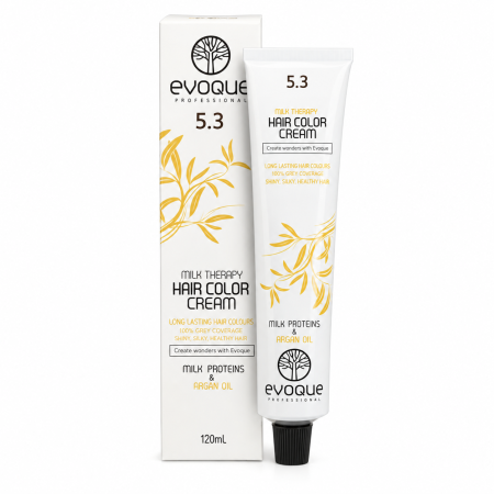 Vopsea de par profesionala GOLD LIGHT BROWN - S.U.A. (5.3) - EVOQUE PROFESSIONAL [2]