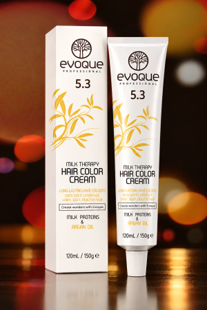 Vopsea de par profesionala GOLD LIGHT BROWN - S.U.A. (5.3) - EVOQUE PROFESSIONAL [1]