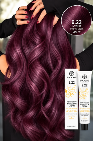NOUTĂȚI - Vopsea de par profesionala INTENSE VERY LIGHT VIOLET - S.U.A. (9.22) - EVOQUE PROFESSIONAL