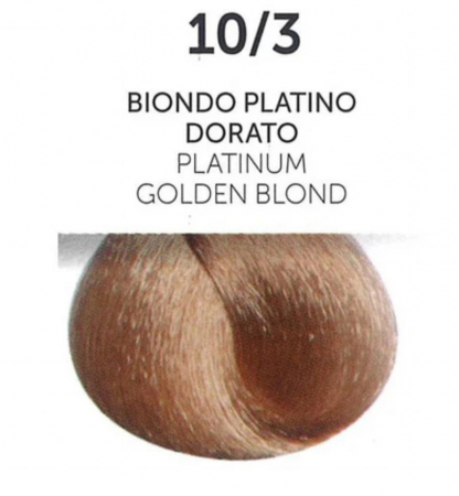 Vopsea permanenta - ITALIA Professional Hair Coloring Cream 100 ml - PLATINUM GOLDEN BLOND 10/3 [1]