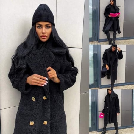 Noutati - Palton Sara Negru