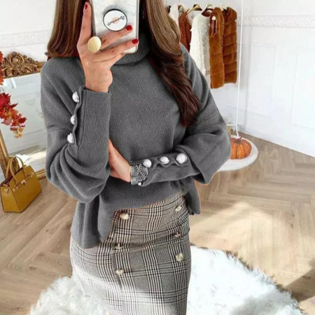 Bluze si tricouri - Bluza Gri Inchis BIA