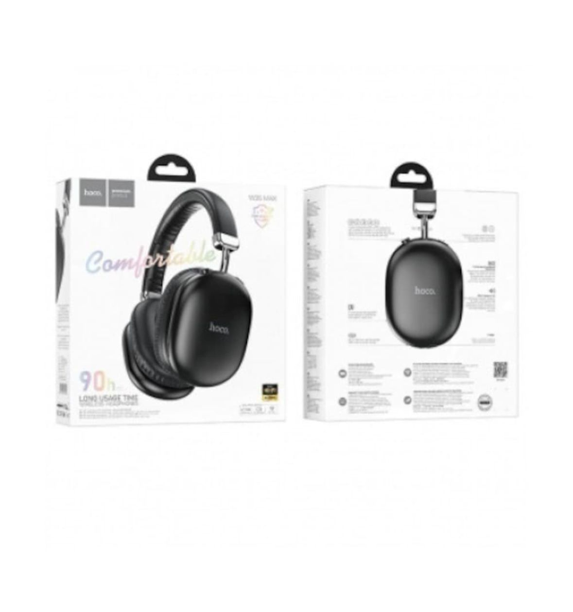 Casti Wireless Hoco (W35 Max), Over Ear, BT 5.3, Stand-By 200h, 800mAh Negru