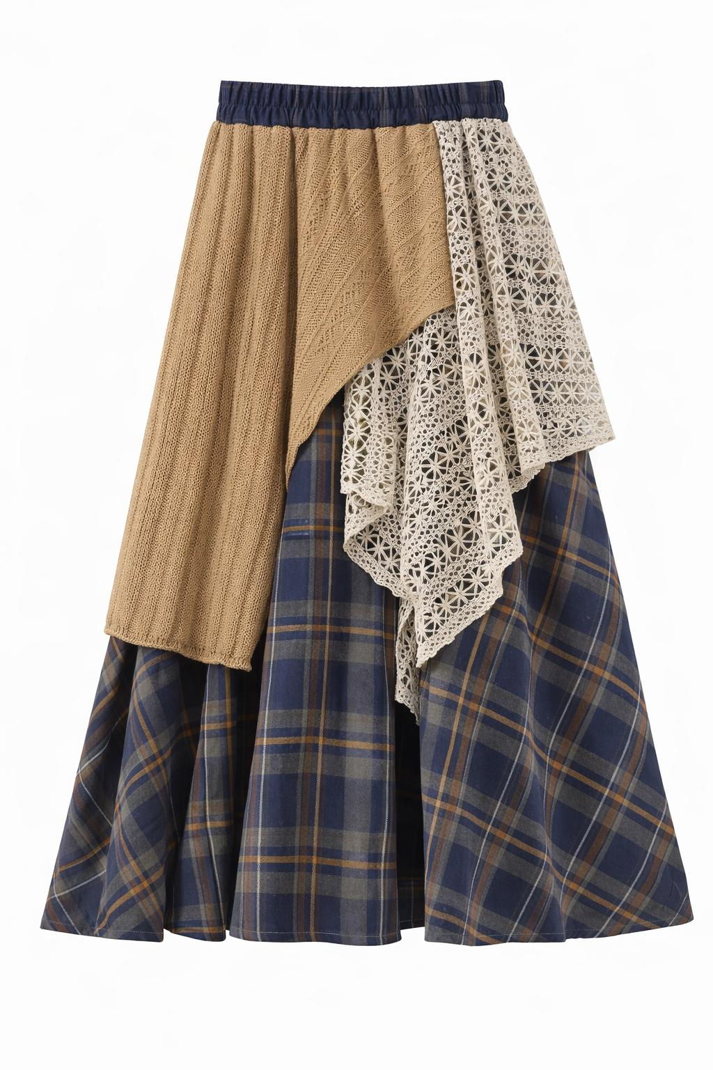 AndraRose Styles Fusta - Pachwork Vamma XL, Verde Inchis