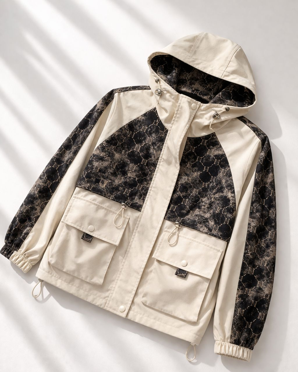 AndraRose Styles Geaca - Marble Elite Hoodie XL, Bej