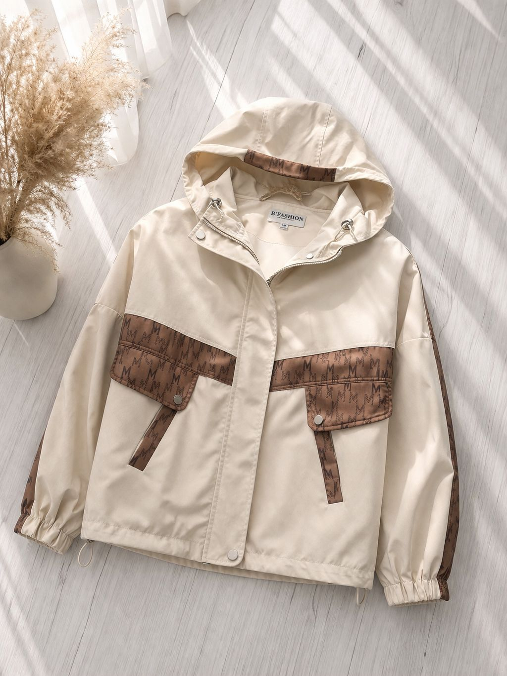 AndraRose Styles Geaca - Marble Elite Hoodie XL, Crem