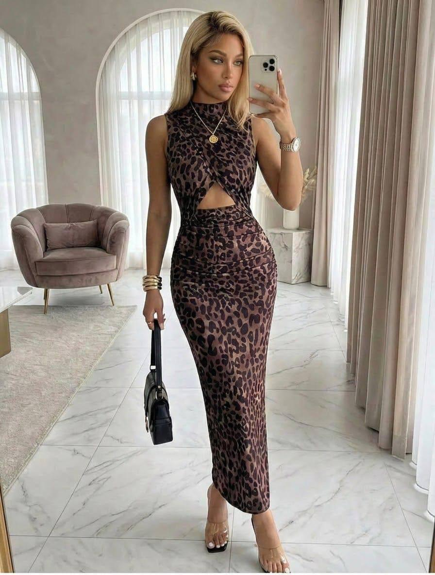 AndraRose Styles Rochie Hot Instinct - Leopard XL, Maro