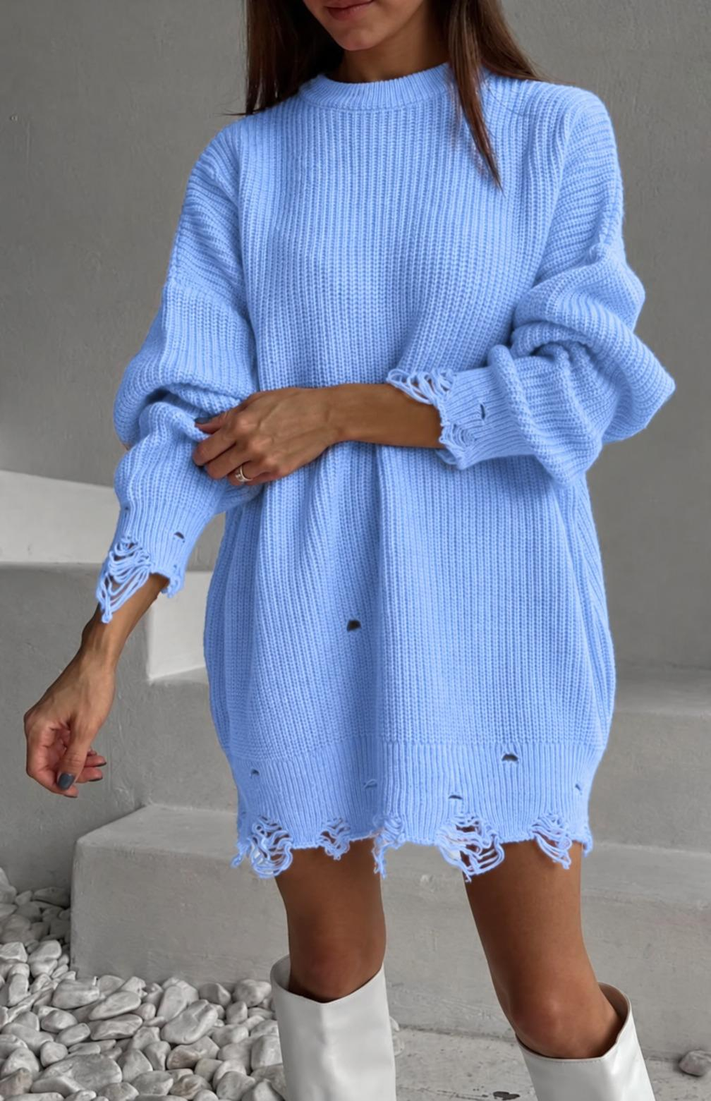Rochie-pulover Ducatty - Bleu XL, Bleu