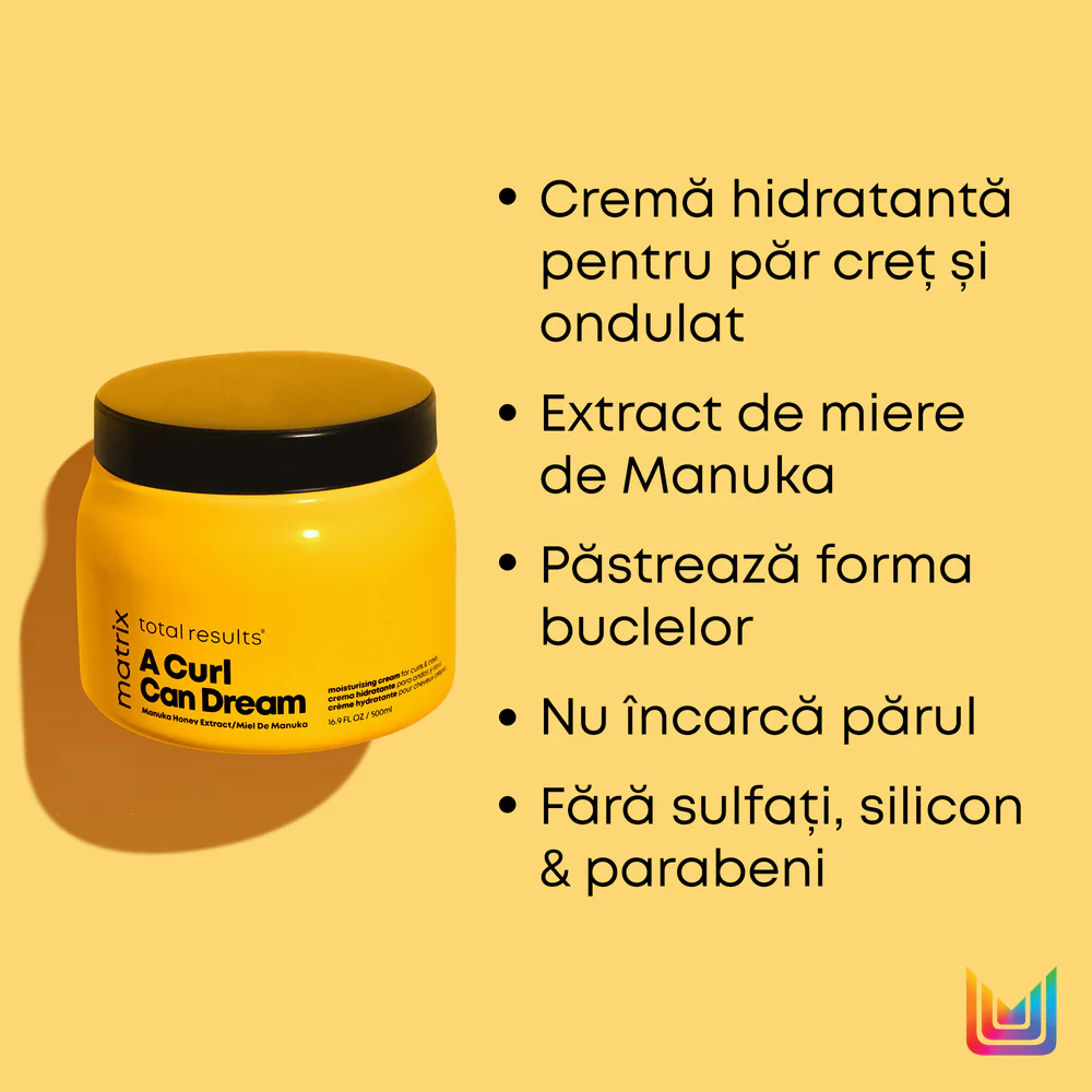 Leave In Matrix Total Results A Curl Can Dream pentru Par Ondulat si Cret 500ml [4]