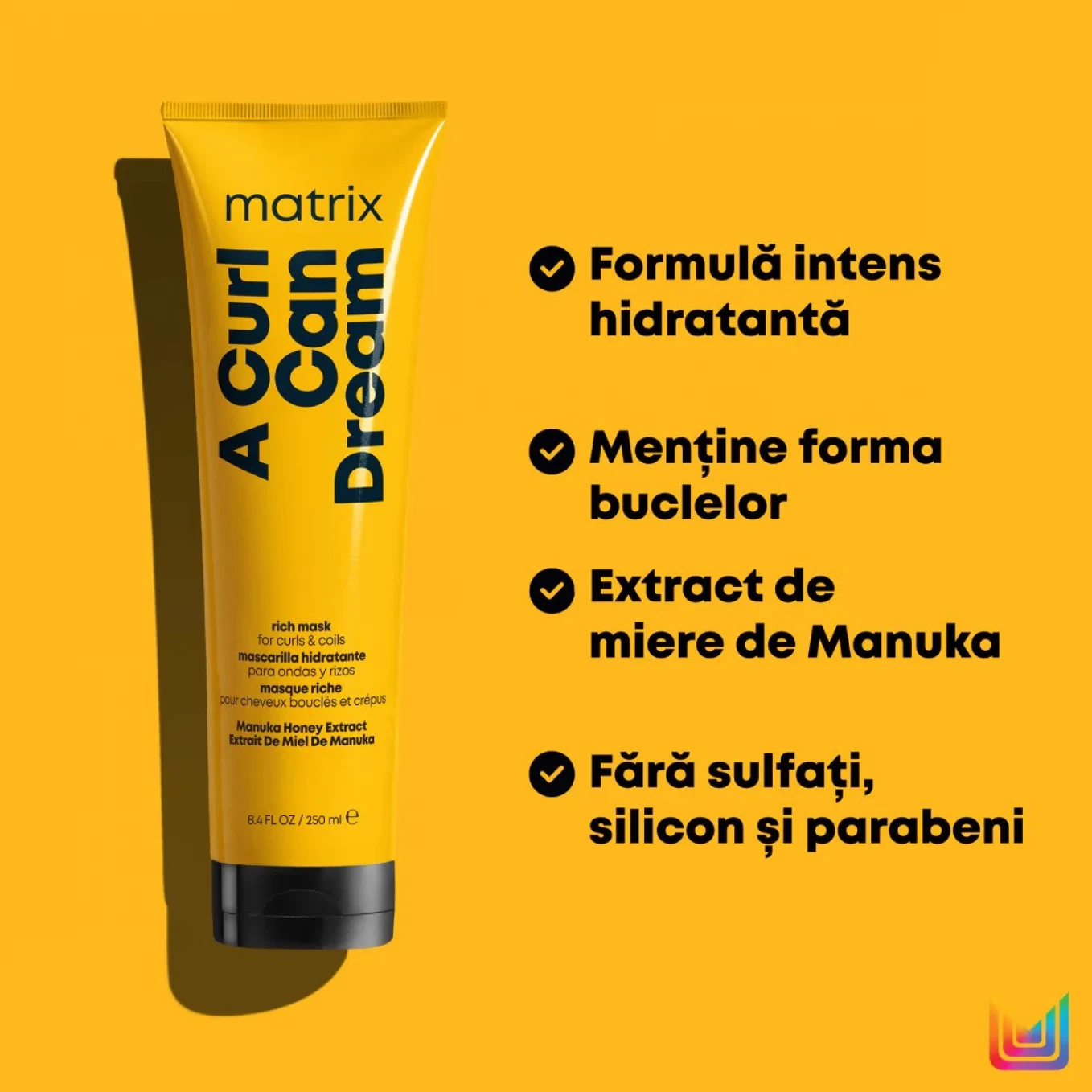 Masca De Par Matrix Total Results A Curl Can Dream Pentru Par Ondulat Si Cret 280ml [2]