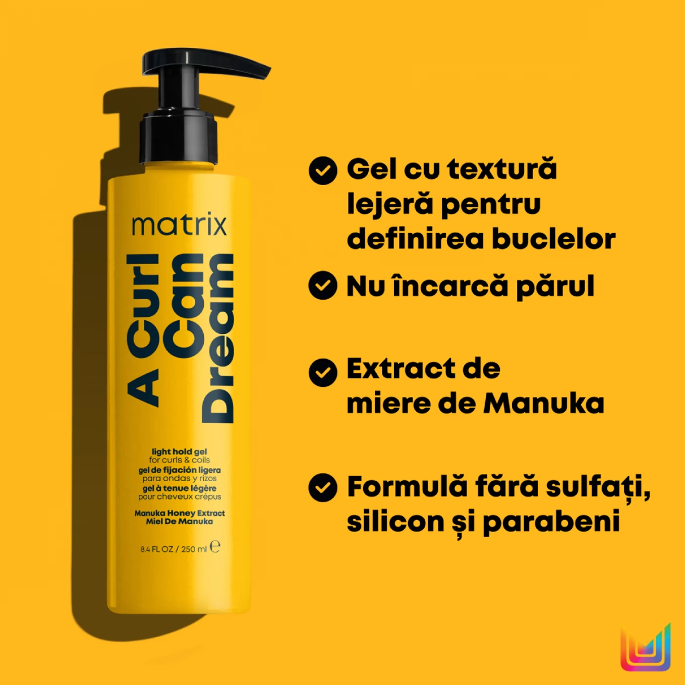 Gel Matrix Total Results A Curl Can Dream Pentru par ondulat si cret 250 ml [2]