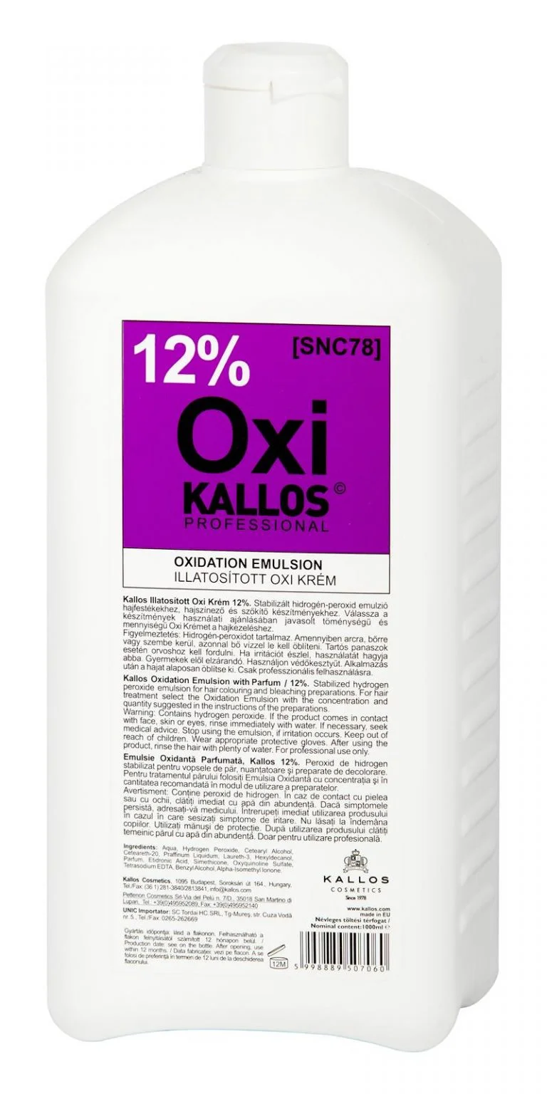 Oxidant Kallos Parfumat 12% 1000 ml [1]