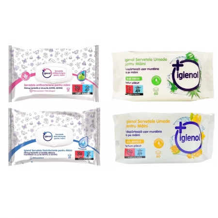 Servetele Umede Antibacteriene Igienol Calendula(galbenele) 60B [2]
