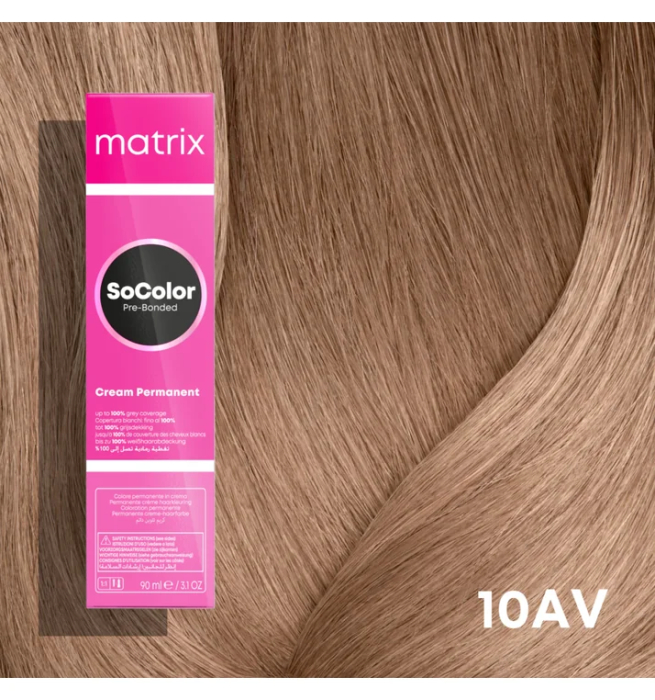 Vopsea Matrix Socolor Beauty 10AV Blond Foarte Foarte Deschis Cenusiu Violet 90 ml [2]