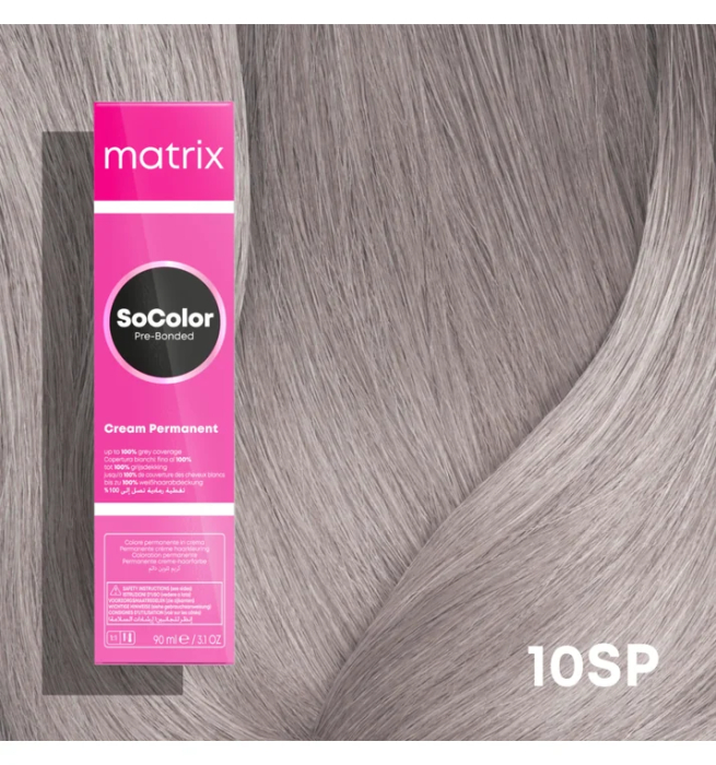 Vopsea Matrix Socolor Beauty 10SP Blond Foarte Deschis Argintiu Perla 90 ml [2]