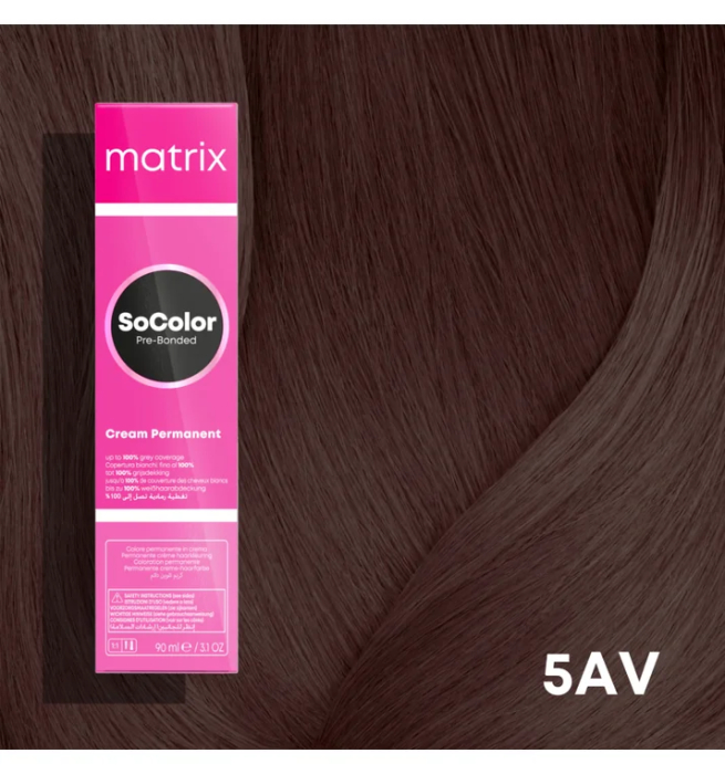 Vopsea Matrix Socolor Beauty 5AV Saten Deschis Cenusiu Violet 90 ml [2]