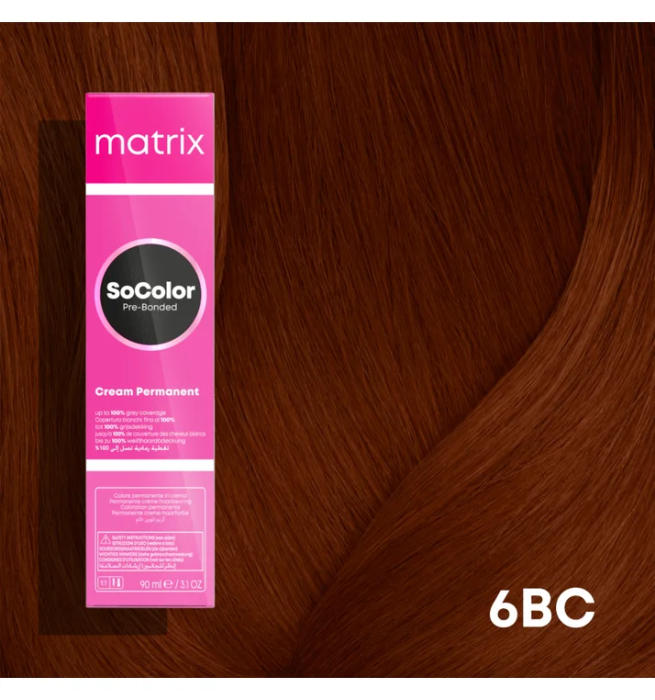 Vopsea Matrix Socolor Beauty 6BC Blond Inchis Maro Aramiu 90 ml [2]
