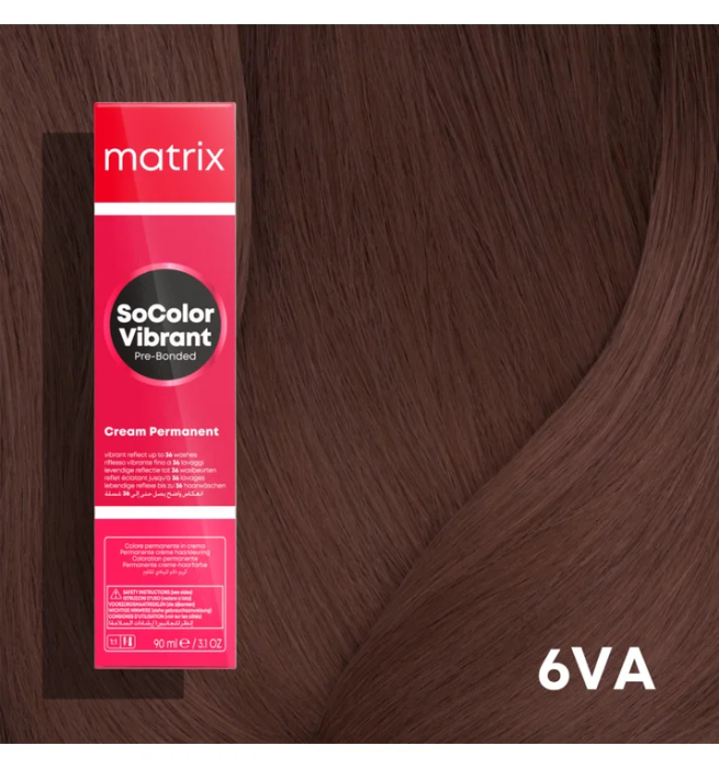 Vopsea Matrix Socolor Beauty 6VA Blond Inchis Violet Cenusiu 90 ml [2]