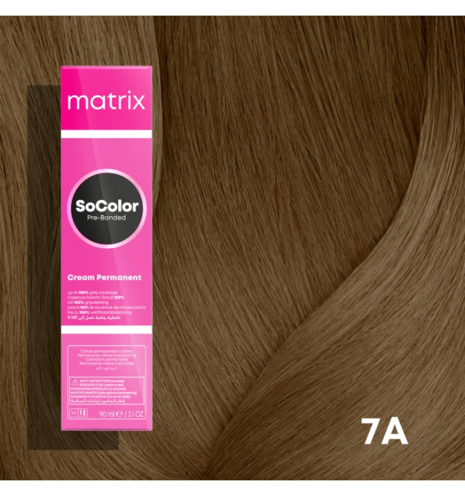Vopsea Matrix Socolor Beauty 7A Blond Mediu Cenusiu 90 ml [2]
