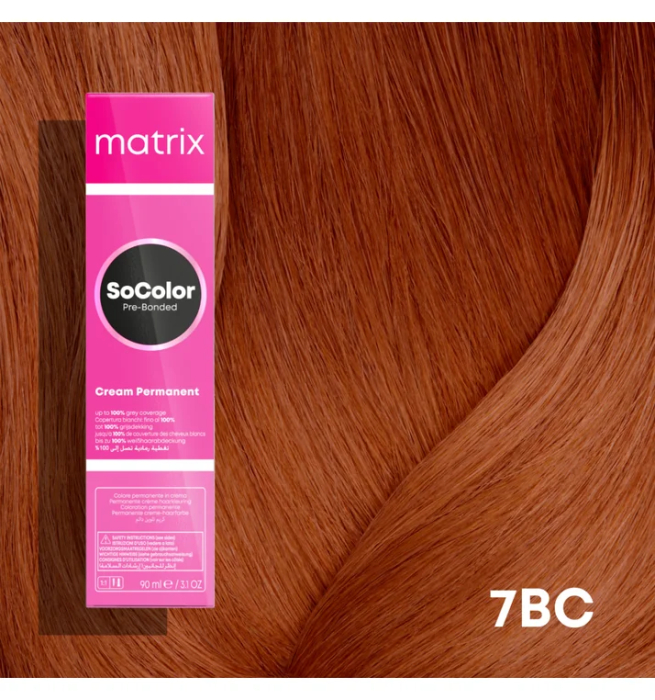 Vopsea Matrix Socolor Beauty 7BC Blond Mediu Maro Aramiu 90 ml [2]