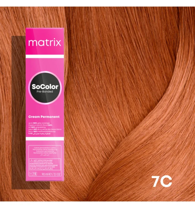 Vopsea Matrix Socolor Beauty 7C Blond Mediu Aramiu 90 ml [2]